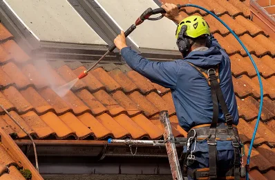 Démoussage et hydrofuge de toiture à Hérin